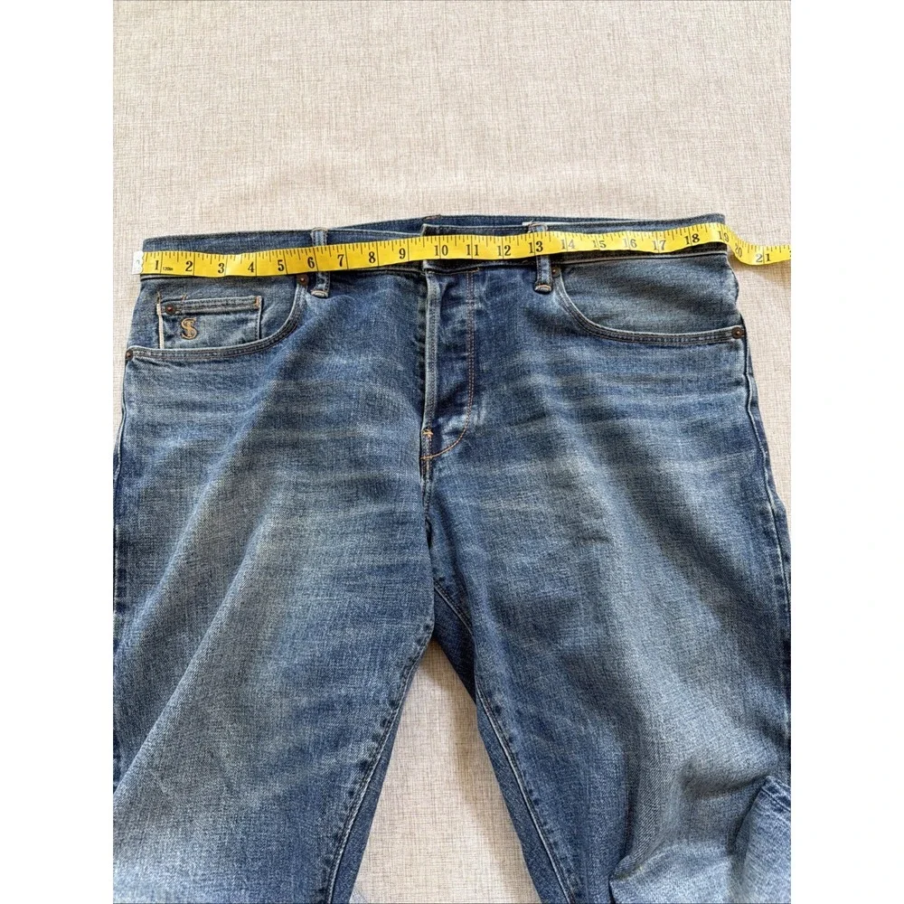 Todd Snyder Selvedge Jeans 34X32 Japanese Denim Button Fly Medium Wash
